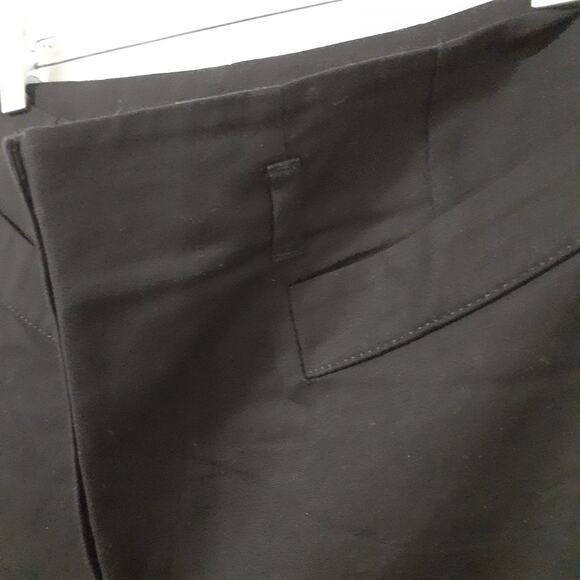 H&M Women's Black Wide Leg Pants Size 6 Cotton Blend Stretch - Picture 3 of 7